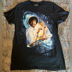 Bob Ross t-shirt size medium, black.